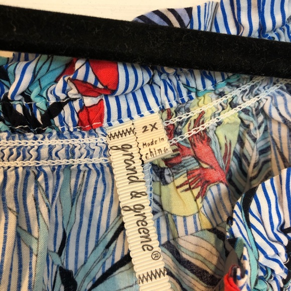 Grand & Greene Bell Sleeve Striped Top - Picture 2 of 5